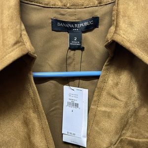 Rich caramel-colored faux-suede dress